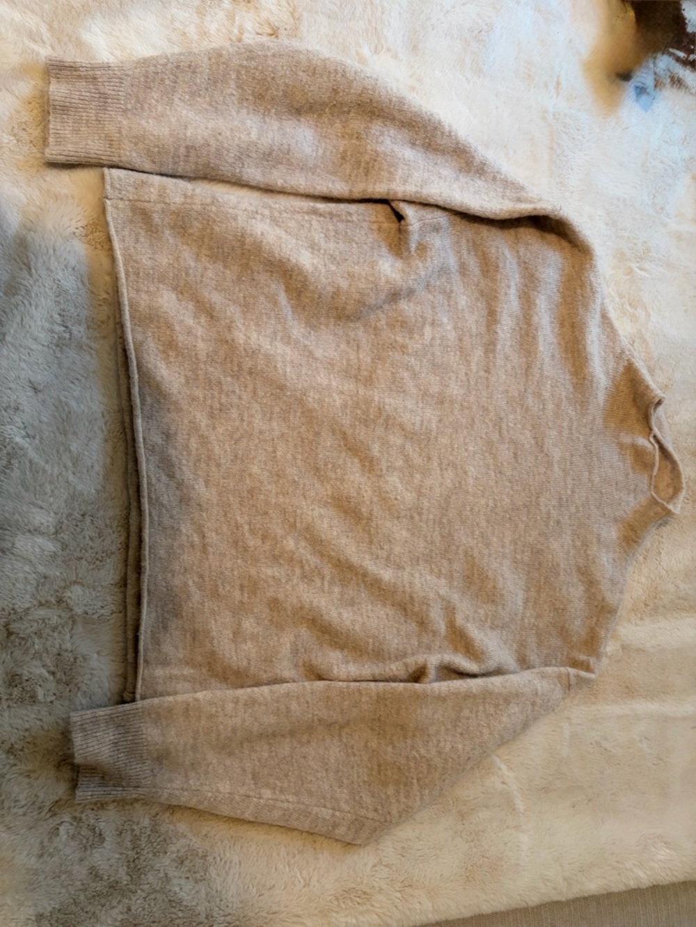 Leith Neutral Beige Knit Pullover